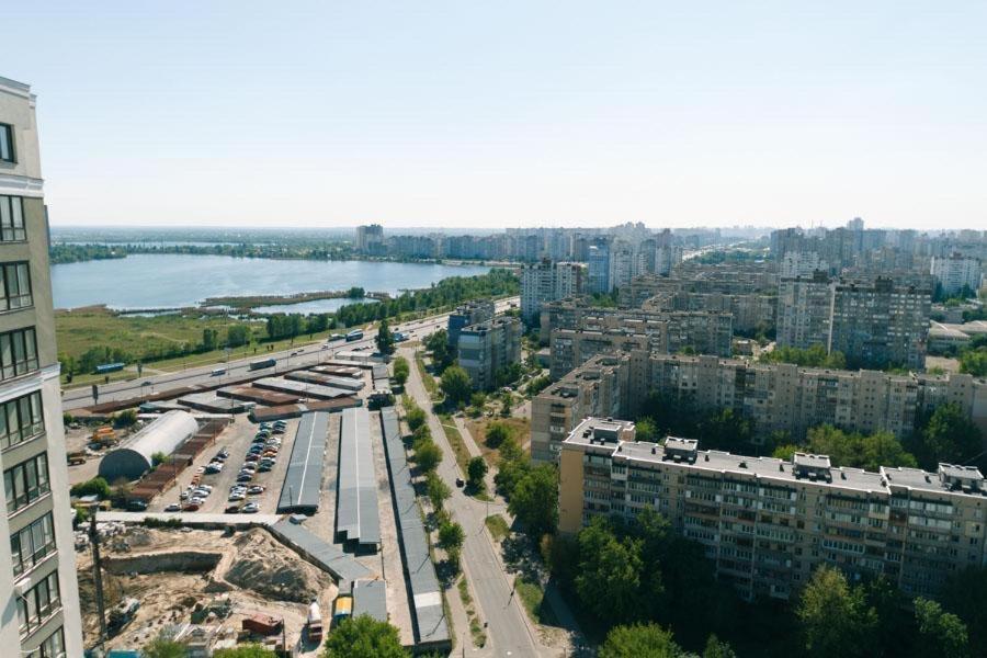 Видовая На 25 Этаже Kiev Eksteriør billede